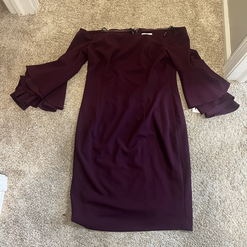 NWT Calvin Klein bell sleeve dress